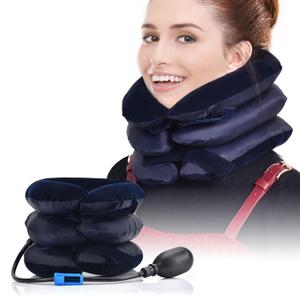 Inflatable Neck Stretcher Neck Brace, pillow for neck decompression and neck tension relief (blue)