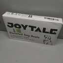 Joytale Elevated Dog Bowls for Large Breeds, Heavy Duty 9 Adjustable Height from 9" to 17.5" Metal Stand Anti-Slip, Non Spill Raised Food & Water Station with 2 Stainless Steel Food Bowls, Black