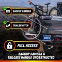 Bomber Strap Patented Single-Bike Tailgate Pad (Black) | Magnetic Buckles, Unobstructed Backup Camera, Universal Fit for All Trucks, Full Hitch & Tailgate Access, Quick Install, 1.5" CLOSED-CELL FOAM PADDING