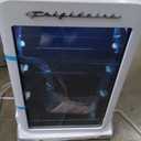 Frigidaire Retro Compact Refrigerator with Glass Door, 3.2 cu ft Countertop Fridge, Rounded Corners, Premium, for Office, Bedroom, Dorm Room, Cabin (WHITE)