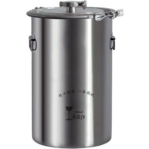 60L 304/316 New stainless steel fermentation barrel wine barrel fermenter self-brewed wine sealed barrel wine making equipment (316 without tap)