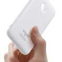 VIYISI Slim Portable Charger 10000mAh, Travel Power Bank with Built-in USB-C Cable & LED Display, 22.5W Fast Charging Battery Pack Compatible with iPhone 16 15 Samsung S24 S23 -White