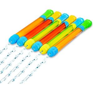 JOYIN 6 Pack Super Blaster Squirt Guns 16.5'' Summer Water Guns Swimming Pool Toys Beach Sand Water Fight Toys Party Favor