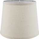 Aspen Creative 38006, Collapsible Empire Transitional Spider Shade, 9" Top x 11" Bottom x 9" Slant, Oatmeal Linen