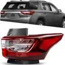 LED Outer Tail Light - Brake Taillight Compatible with Chevy Traverse 2018-2021 - Rear Lamp Assembly Replacement for 84618032 and GM2805130 - Outer Passenger Right Side