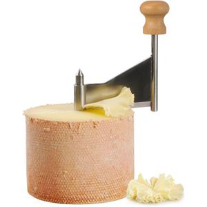 Homoyoyo Cheese Curler Wheel: Stainless Steel Cheese Butter Chocolate Shaver to Create Beautiful Rose-Shaped Cuts Revealing Its Rich Flavor for Restaurants, Cafes, Dessert Shops, Home (Slicer Only)