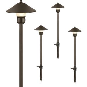 EDISHINE Low Voltage Pathway Lights, 3W 150 LM 3000K 16.5 Tall LED Landscape Lights, 12V AC/DC 50,000Hrs Waterproof Aluminum Housing Outdoor Landscape Lighting for Path, Yard, Garden