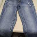 roswear Skinny Jeans for Women Mid Rise Ripped Stretchy Denim Pants Trendy Slim Fit Distressed Jeans (Small, Blue)