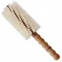 Boar Bristle Round Brush 2.75 Inch | Solid Wood Barrel, Cork Handle, 2.4 oz Blowout Brush for Fine to Medium Hair