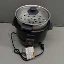 Aroma Housewares ARC-363-1NGB 3 Uncooked/6 Cups Cooked Rice Cooker, Steamer, Multicooker, 2-6 cups, Black