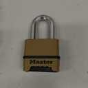 Master Lock Combination Lock, Heavy Duty Weatherproof Padlock, Resettable for Outdoor Use, Brass Finish, M175XDLF (1.2 x 2 x 3.87 inches (1 Pack))