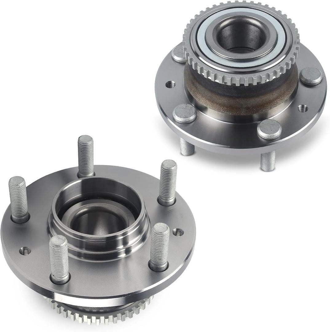 Autoround Pair 512271 Rear Wheel Bearing and Hub Assembly Compatible with Ford Fusion 2006-2012, Mazda 6 2003-2008, Lincoln MKZ 07-12/ Zephyr 06, Mercury Milan 06-11 FWD, 5 Lug w/ABS