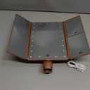 Flymiro Tri-fold Lighted Vanity Makeup Mirror with 3x/ 2x Magnification, Light up Mirror for Makeup, Touch Screen 21 LEDs, 180° Rotation Countertop Cosmetic Mirror, Gifts for Women Mom Teen Girls
(Rose Gold)