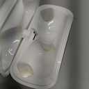 Wireless Touchscreen Earbuds with Smart Touch Screen Case - TWS True Wireless Bluetooth 5.4 Headphones - ANC Active Noise Cancelling - Blue Tooth Earphones for iPhone Android (White)