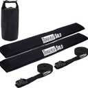 28 Inch Aero Roof Rack Pads with 15 ft Straps for Car, Surfboard, Kayak, SUP, Long-Board Includes Drybag