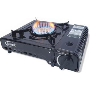 Sterno Portable Butane Stove with Carrying Case
Single burner design, catering, camping, tailgating, indoor or outdoor cooking