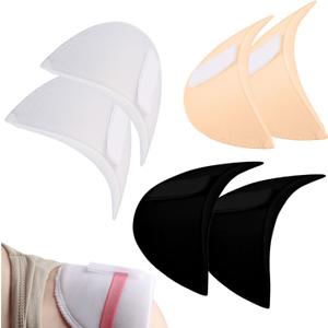 ZeriLion 3 Pairs Hook and Loop Shoulder Pads for Women Clothing 1.5cm Thick Reusable Sponge Shoulder Enhancer Pads for Blazer Suit Jacket T Shirt Dress Tops for Sloping or Uneven Shoulders