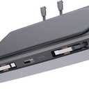 USB Docking Hub for Tesla Model 3/Y Waterproof - Fast Charger for Model Y/3 Accessories 2024 2023 2022 2021 4Ports Retractable Docking Station, 2 Type-C Fast Charging Cables (Not Fit Model 3 2024)