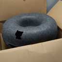 Cattasaurus Peekaboo Cat Cave, Extra Spacious for Multiple & Large Cats 12+ lbs, Scratch Detachable Cat Beds for Indoor Cats, Washable Tunnel Bed, Comfy Cat Donut Tunnel (Dark Gray+Dark Gray, Jumbo)