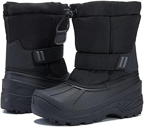 MORENDL Kids' Snow Boots Insulated Waterproof Fur Lined Warm Anti-Slip Winter Shoes for Boys and Girls Outdoor Walking(Toddler/Little Kid)1