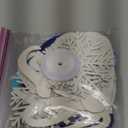 Pajean 12 Pcs Christmas Table Decorations Centerpieces Winter Snowflake Honeycomb Red and Green 3D Xmas Tree Elf Let It Snow Tabletop Sign Gold Sliver Snowflake Wonderland Holiday Party Supplies