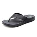Bruno Marc Men's Flip Flops Thong Sandals Soft Cushion Supportive Footbed Summer Shoes, Size 11, Black, BMUMFF2501