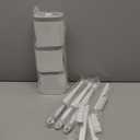 Toilet Brush, 3 Pack Toilet Brush and Holder Set Bathroom Accessories, Toilet Bowl Brush and Holder with 3 Crevice Brush for Bathroom, Toilet Scrubber Brush (White)