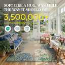 LIVEBOX Modern Easy Jute 5x7 Outdoor Rug, Washable Area Rugs for Living Room Patio Coastal Animal Indoor Outdoor Rug, Boho Farmhouse Non Slip Carpet for Backyard Foyer Dining Room(Olive, 5'x7')