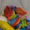 Magnetic Fishing Pool Toys Game, Water Table Bathtub Bath Toy - Pole Rod Floating Fish, Birthday Party Gifts for Toddler Age 3 4 5 6 Year Old, Kids Outdoor Toys