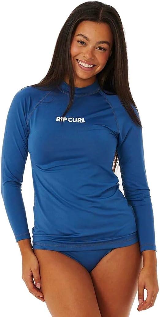 Rip Curl Womens Classic Surf UPF 50 Long Sleeve Rashguard Size 12