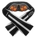 TruMedic InstaShiatsu+ Neck, Back, Shoulder Massager - 3 Massage Speeds, Cordless & Rechargeable, Shiatsu Neck Massager with Heat - Use at Home & Office for Full Body Shiatsu Relaxation (IS-3000PRO) Matte Black