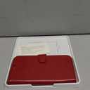 OCASE Compatible with iPhone 13 Wallet Case, PU Leather Flip Folio Case with Card Holders RFID Blocking Kickstand [Shockproof TPU Inner Shell] Phone Cover 6.1 Inch 2021 (Red)