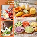 5 x Vegetable Peelers for Kitchen, All-Stainless Steel Potato Peeler with Ergonomic Handle, Sharp & Fast Peeling for Vegetables & Fruits, Suitable for Kitchen & Outdoor