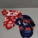 Dog Sweater, 2 Pack Dog Sweaters for Small Dogs, Dog Clothes for Small Dogs Girl Boy, Ultra Soft and Warm Puppy Sweater Dog Coat for Winter Christmas (S, Xmas Red+Xmas Blue)