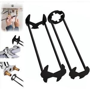2 Pcs Multifunctional Sink Wrench, 2026 New Sink Wrench Faucet Tool Plumbing Tool, Under BasinSink FaucetWrench Tight Spaces for Kitchen and Bathroom