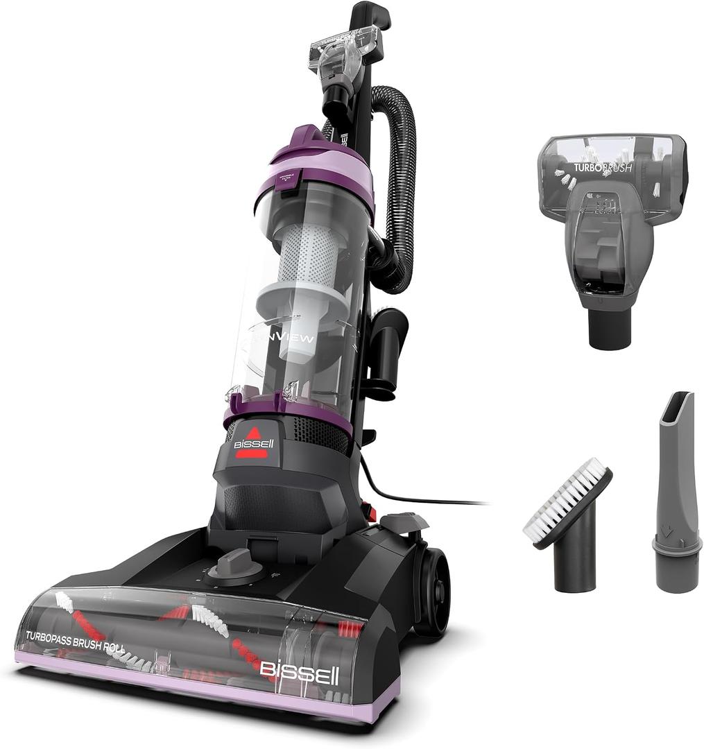 Bissell CleanView Upright Vacuum with Pet Hair Brush Roll, Powerful Suction, Pet Hair Tools, Large Dirt Container, 4438