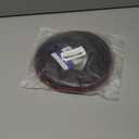 Black Rubber Weather Stripping Door Seal Strip, D Shape Door Weather Seal Strip, Self-Adhesive Soundproofing Frame Insulation Tape for Doors Frame/Window Seal,Blocks Cold Drafts Noise (23 feet)