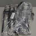 Space Saving 6 Tier Pant Hangers, Anti-Slip, Stainless Steel, 2 Pack, Black