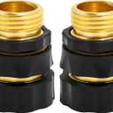 TAROSE Garden Hose Quick Connect Fittings No-Leak Water Hose Quick Connect Fittings Male and Female 3/4 Inch Garden Hose Fitting Quick Connector- 6 Set