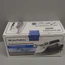 BEAUTURAL 1800-Watt Steam Iron with Digital LCD Screen, Double-Layer and Ceramic Coated Soleplate, 3-Way Auto-Off, 9 Preset Temperature and Steam Settings for Variable Fabric Gray