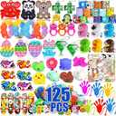 125 Pcs Prizes Treasure Box Toys for Classroom,Easter Basket Egg Fillers Party Favors for Kids, Prize Box Toys for Kids Classroom, Pinata Filler, Goodie Bags Stuffers, Treasure Chest Carnival Prizes