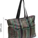 ESVAN Utility Tote Bag Weekender Duffle Bag with 13 Pockets - Perfect for Travel, Work, Gym, Beach, Teachers, and Nurses