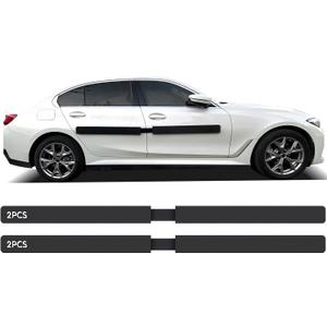 2 Pack Dent Prevent Car Door Protector 33.46 Inch Magnetic Removable Car Door Dent Protector Lengthen and Widen Prevents Scratches Dings, Black