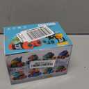 Monster Truck Toys for Ages 2-4,Dinosaur Toys for Kids 3-5 Light-Up Sounds,2 Pack Toddle Boy Toy 360 Rotating Push and Go Cars,Toddler Toy for 1 2 3 4 5 Year Old Boys Girls Birthday (Green)