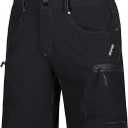 TACVASEN Men's Hiking Cargo Shorts 10" with Zipper Pockets Quick Dry Casual Stretch Golf Work Short Outdoor Summer (34, Black)