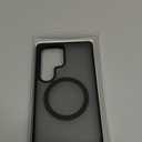 TORRAS Strong Magnetic & Seamless Stand for Samsung Galaxy S25 Ultra Case, Fit for MagSafe, Mil-Grade Drop Protection, Kickstand for Samsung Galaxy S25 Ultra Case, Translucent Back/Black Edge