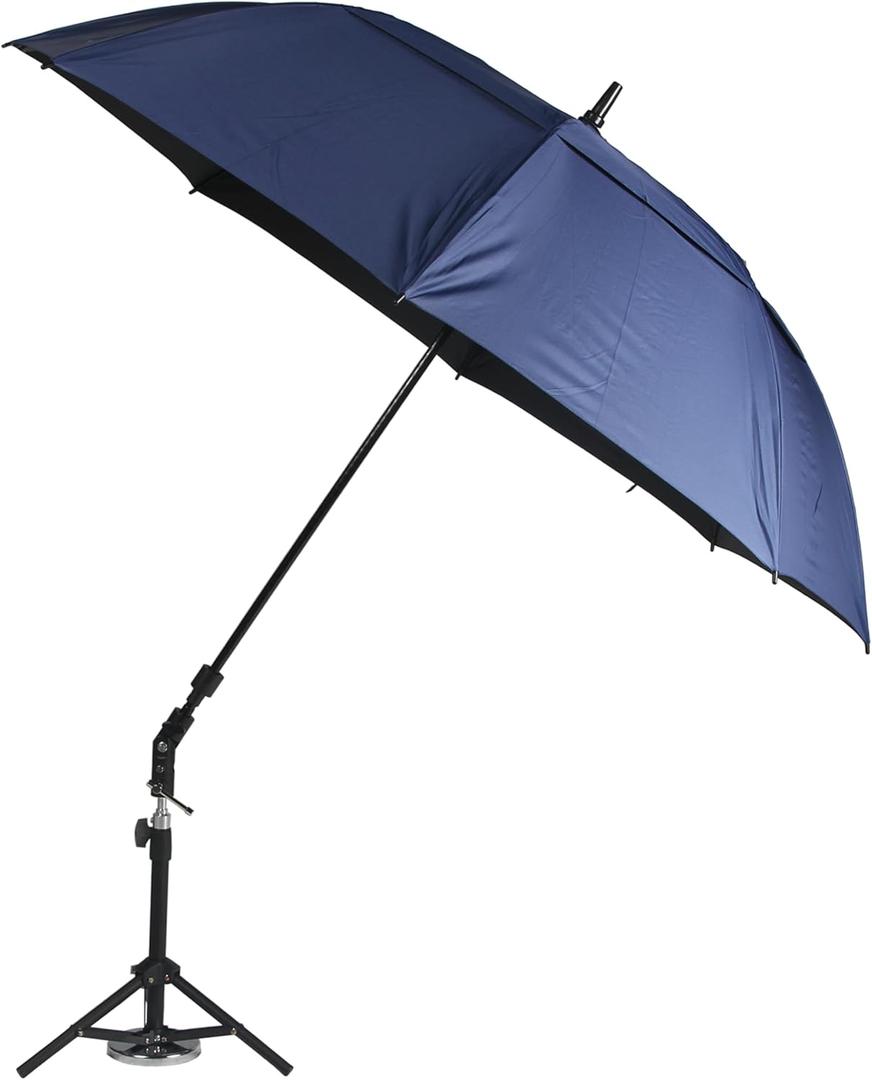 HVAC Umbrella With Magnetic Base Kit,Can Stay Cool and Dry when Doing Outdoor Repair Work, Magnetic Umbrella HVAC Tool for Outside Work(60" Width, Blue)
