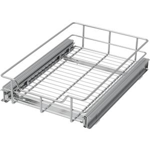 Pull Out Cabinet Organizer 14" W X 17" D, Slide Out Drawers For Kitchen Organizers and Storage, Pull Out Drawers For Cabinets Capacity Heavy Duty Caddy, Cabinet Shelves Chrome-Plated, Bathroom Pantry