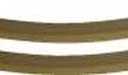 Pair STEAM Bent Oak Rocker Runners 1-3/4" Wide Wood Curved Legs feet bar Chair seat Bench Rocking