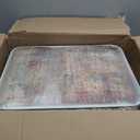 Washable 3x20 Hallway Runner Rug - Extra Long Modern Abstract Kitchen Rugs with Non Slip Backing Soft Low Pile Living Room Bedroom Carpet Durable Indoor Home Decor Floor Mat for Bathroom 3x20 Green